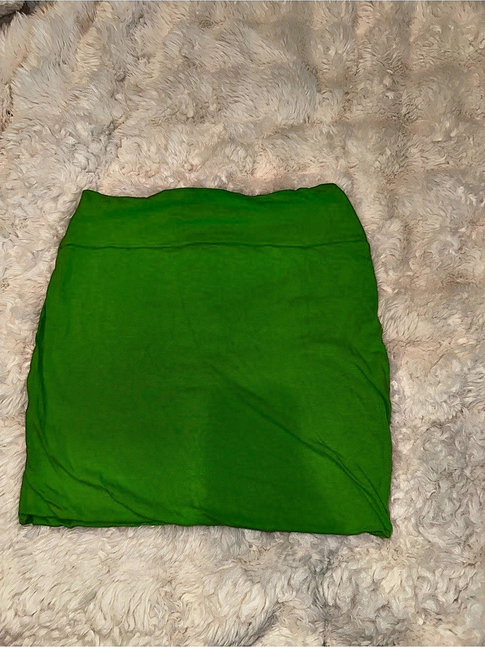 THEMOGAN Mini Skirt in Lime Green Like New
